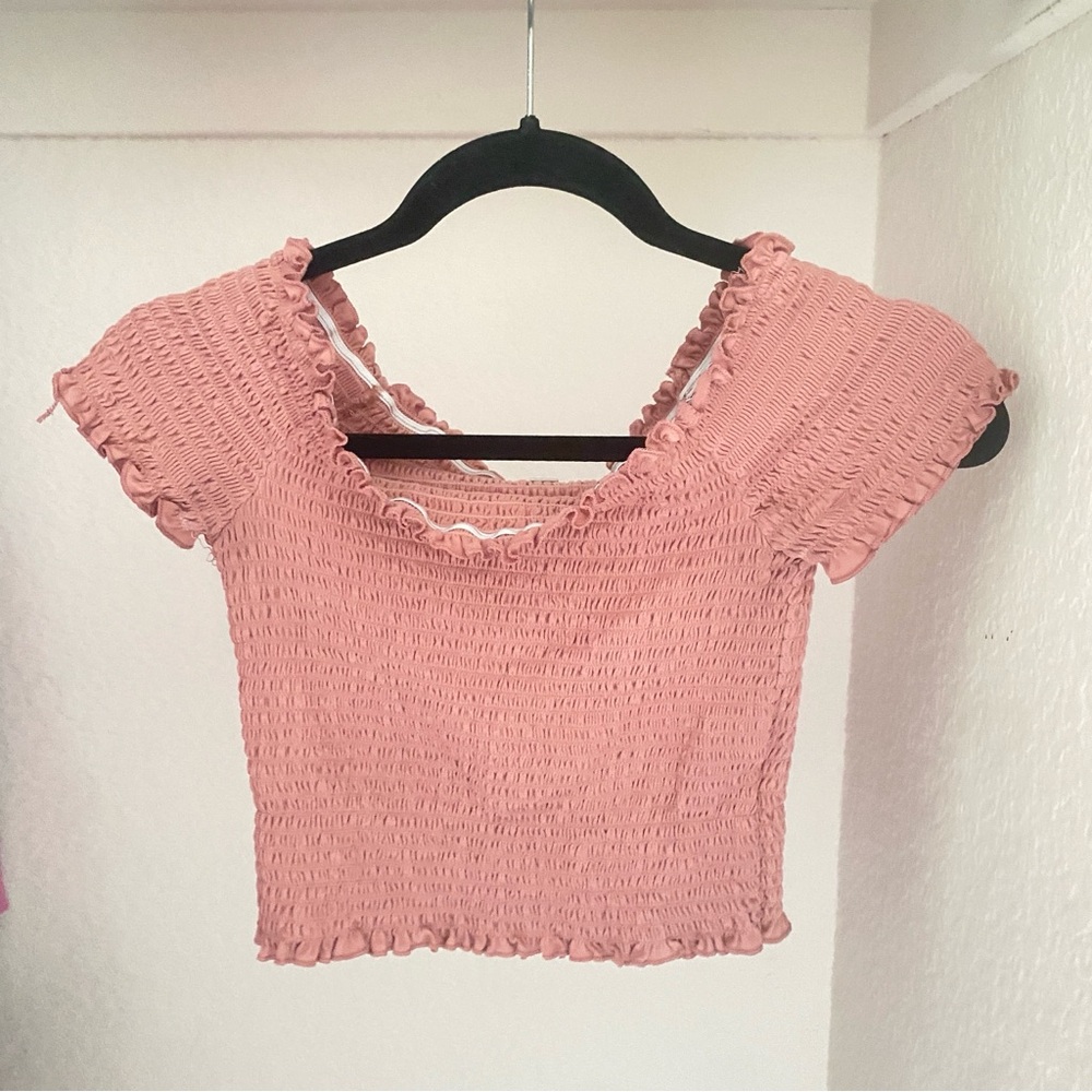 Pink Ruffle Top